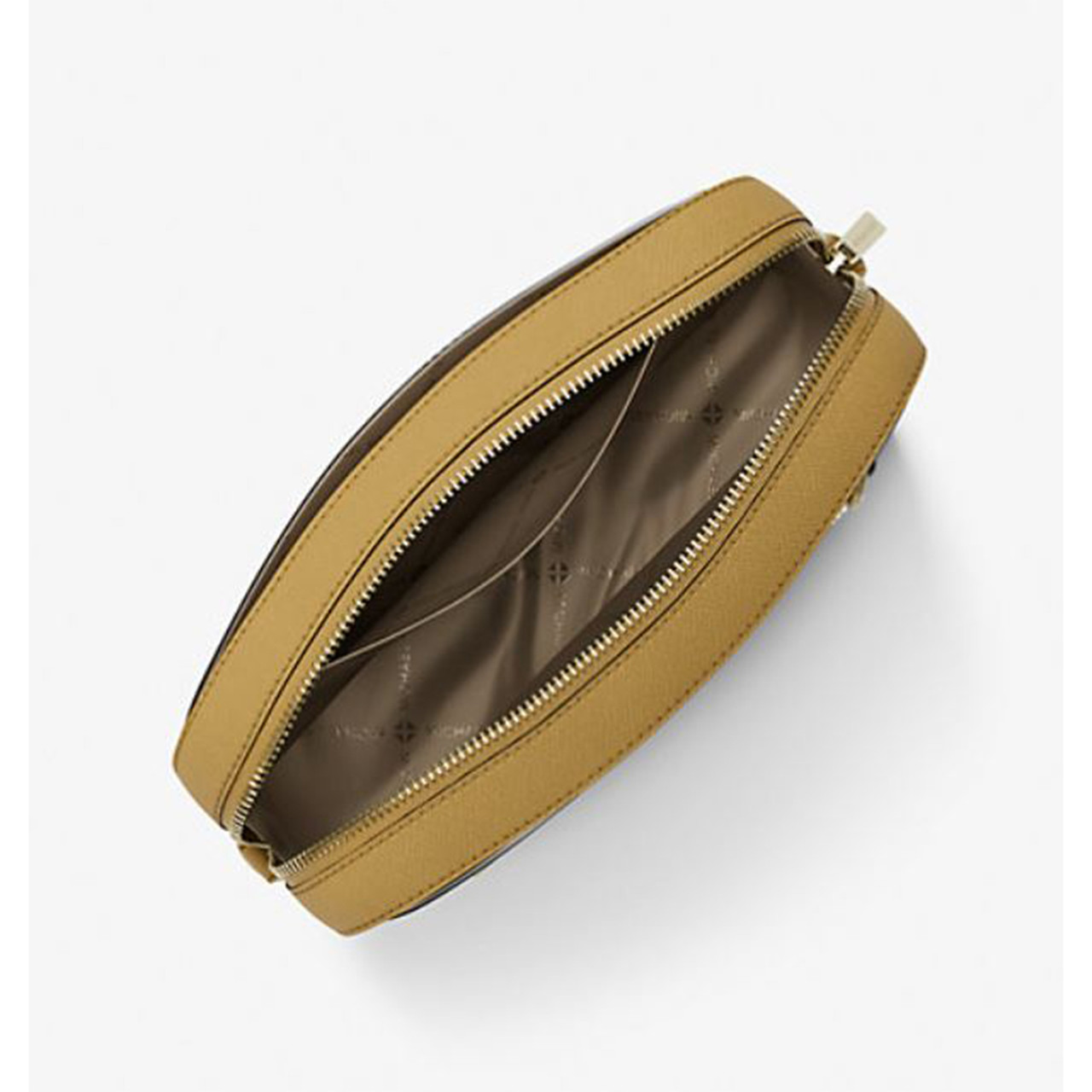 Michael Kors Jet Set Large Saffiano Leather Crossbody Bag Honey