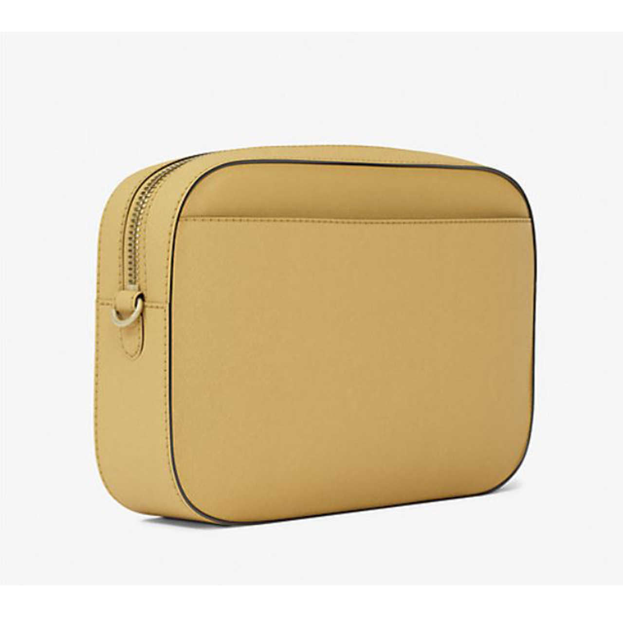 Michael Kors Jet Set Large Saffiano Leather Crossbody Bag Honey