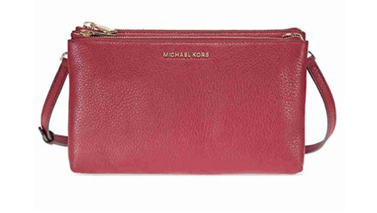 Michael Kors Adele Double Zip Crossbody - Mulberry 32S7GAFC3L-666