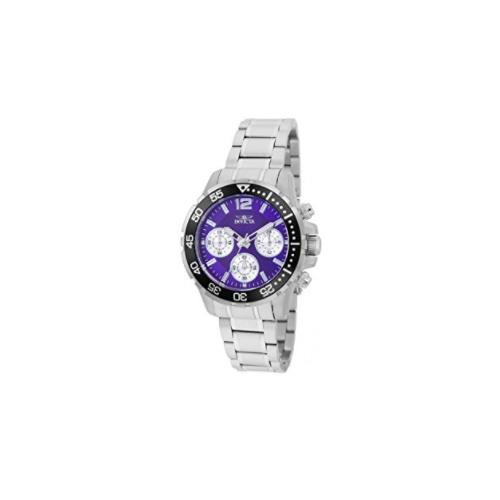 Invicta Women's 25748 Pro Diver Quartz Chronograph Purple Dial Watch