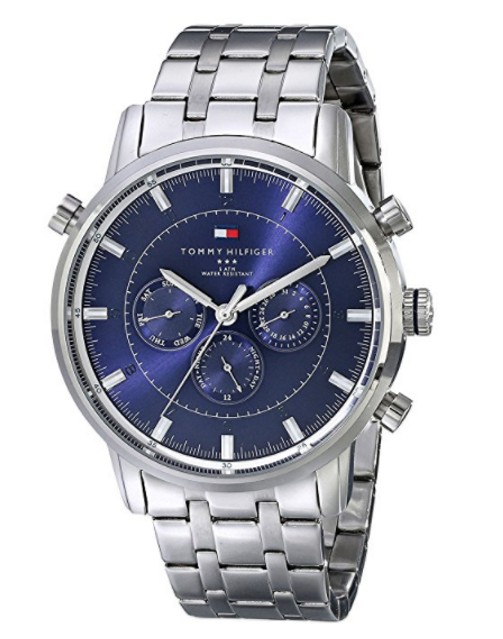 tommy hilfiger men's 1791141 cool sport analog display quartz silver watch