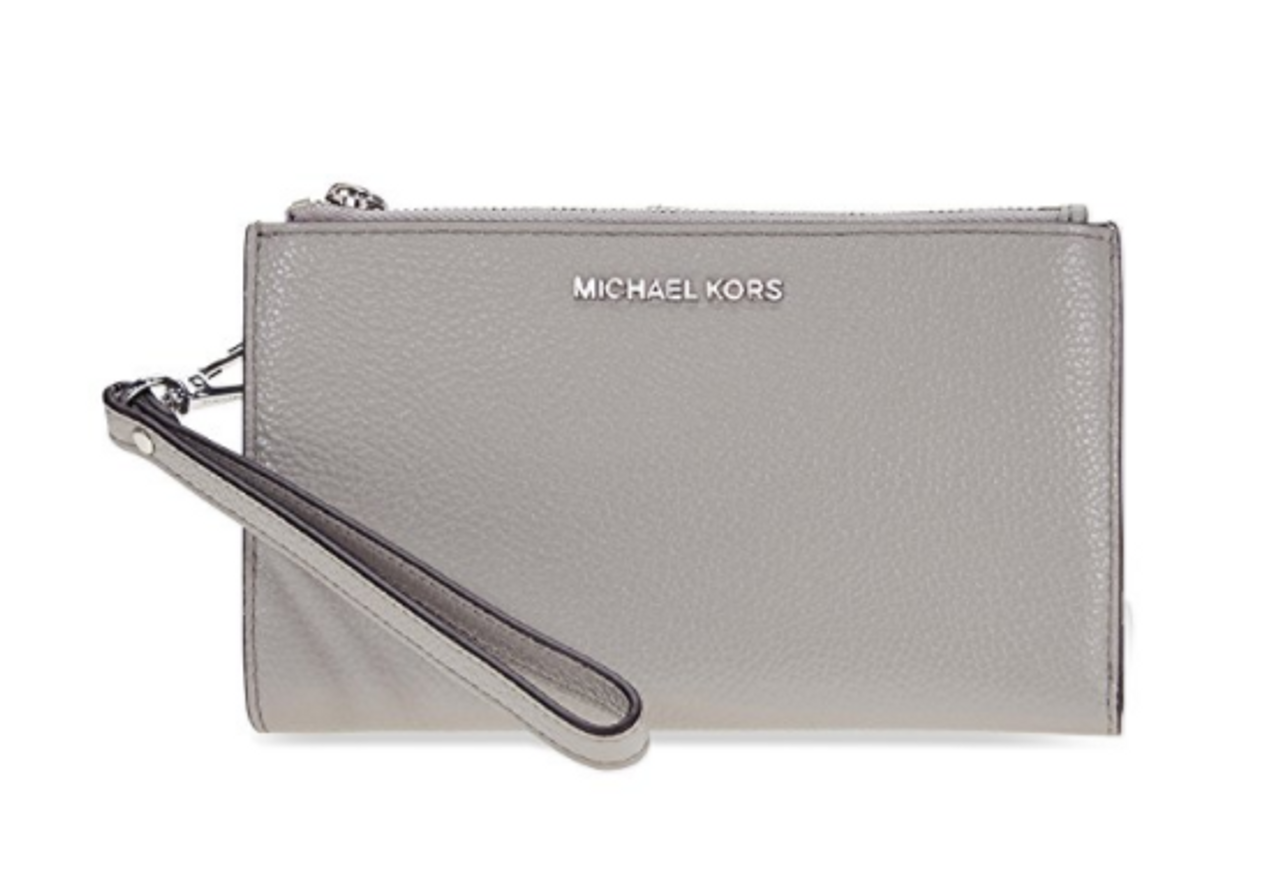 michael kors gray wristlet