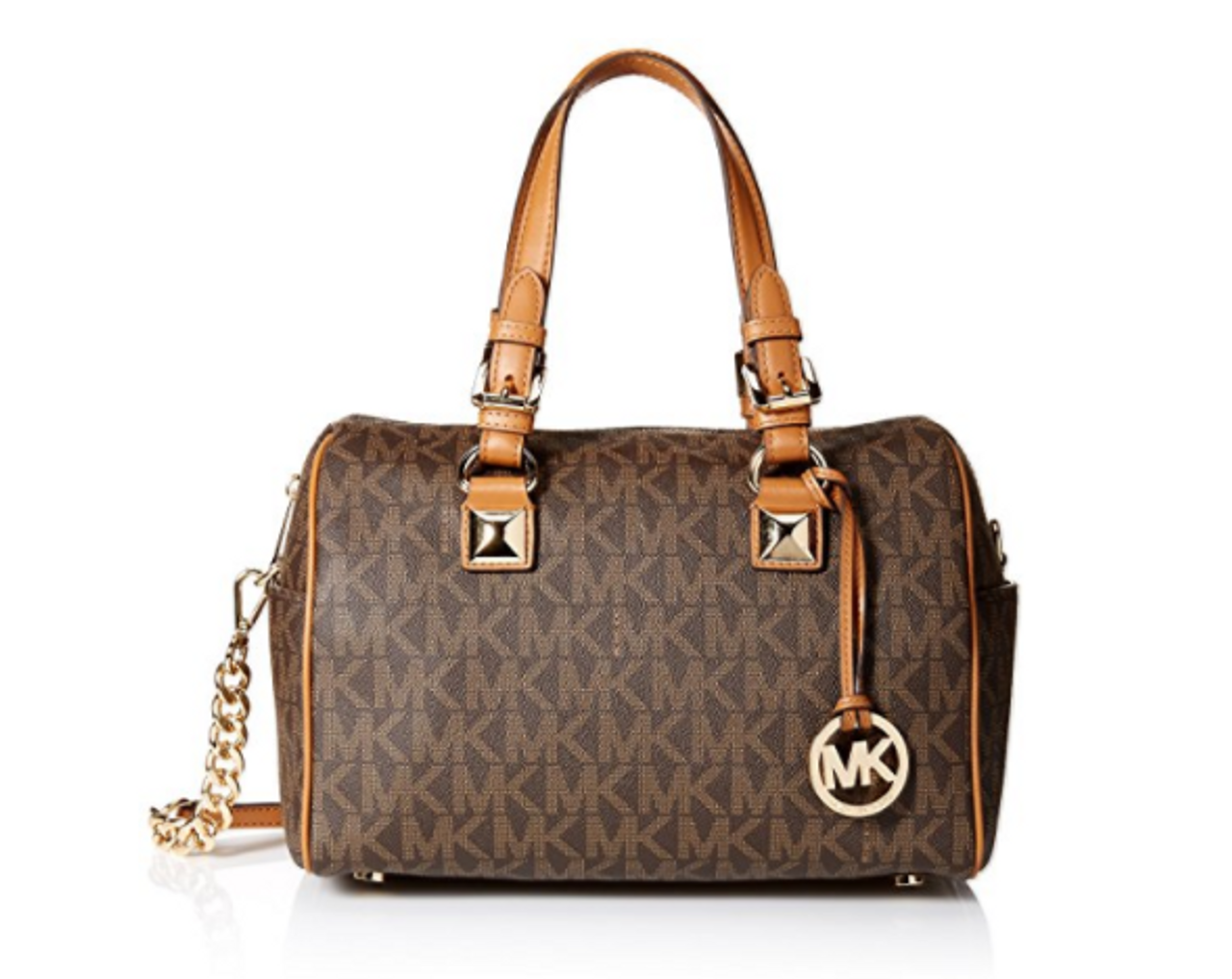 Michael Kors  Bags  Michael Kors Grayson Monogram Satchel In Vanilla   Poshmark