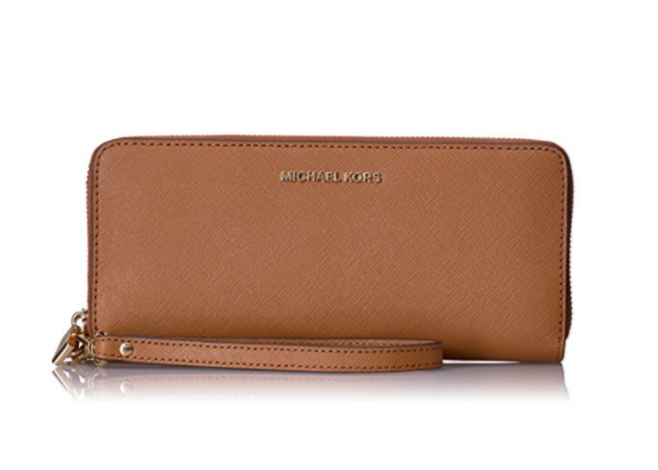 michael kors continental wallet acorn