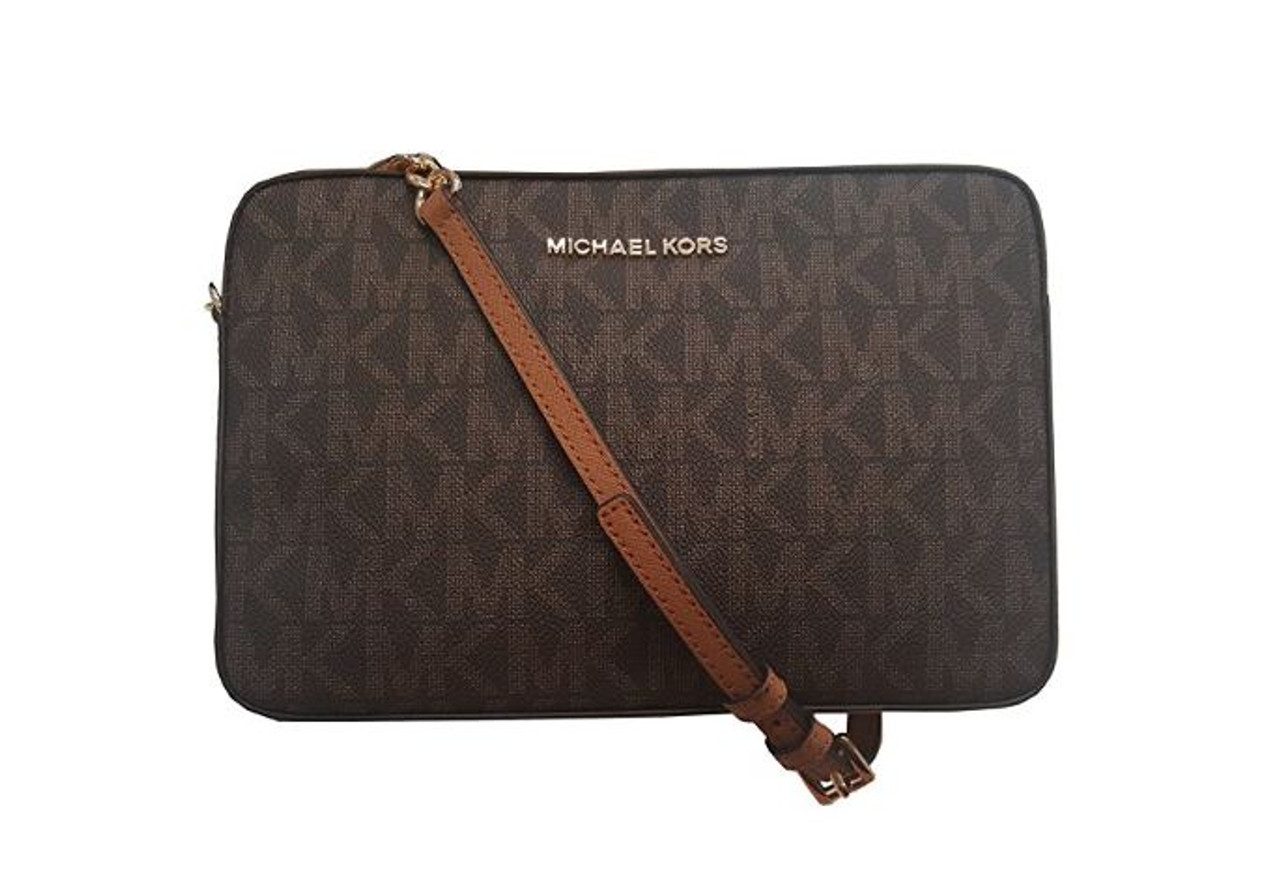 michael michael kors signature jet set item large east west crossbody