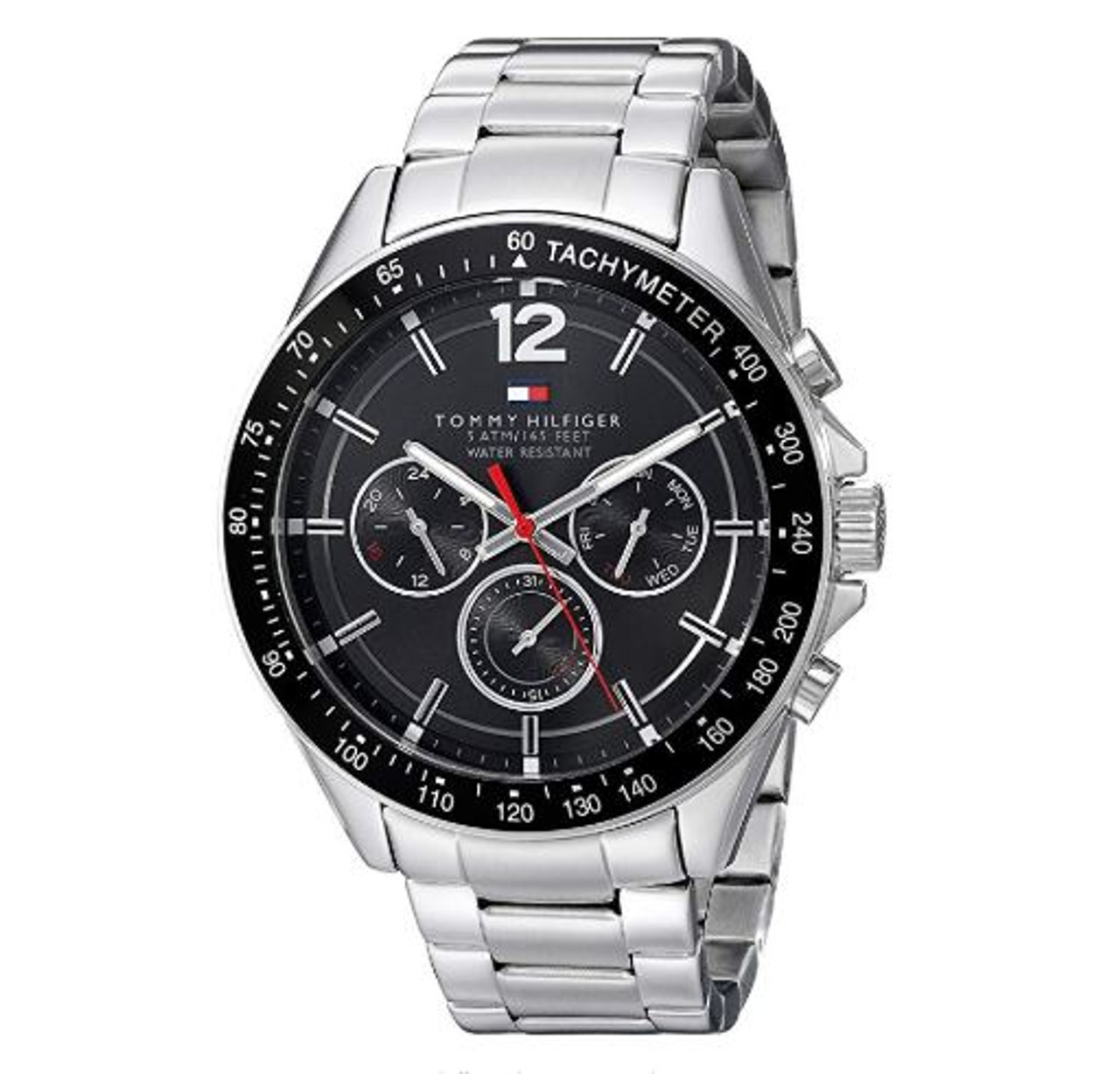 tommy hilfiger men's 1791141 cool sport analog display quartz silver watch