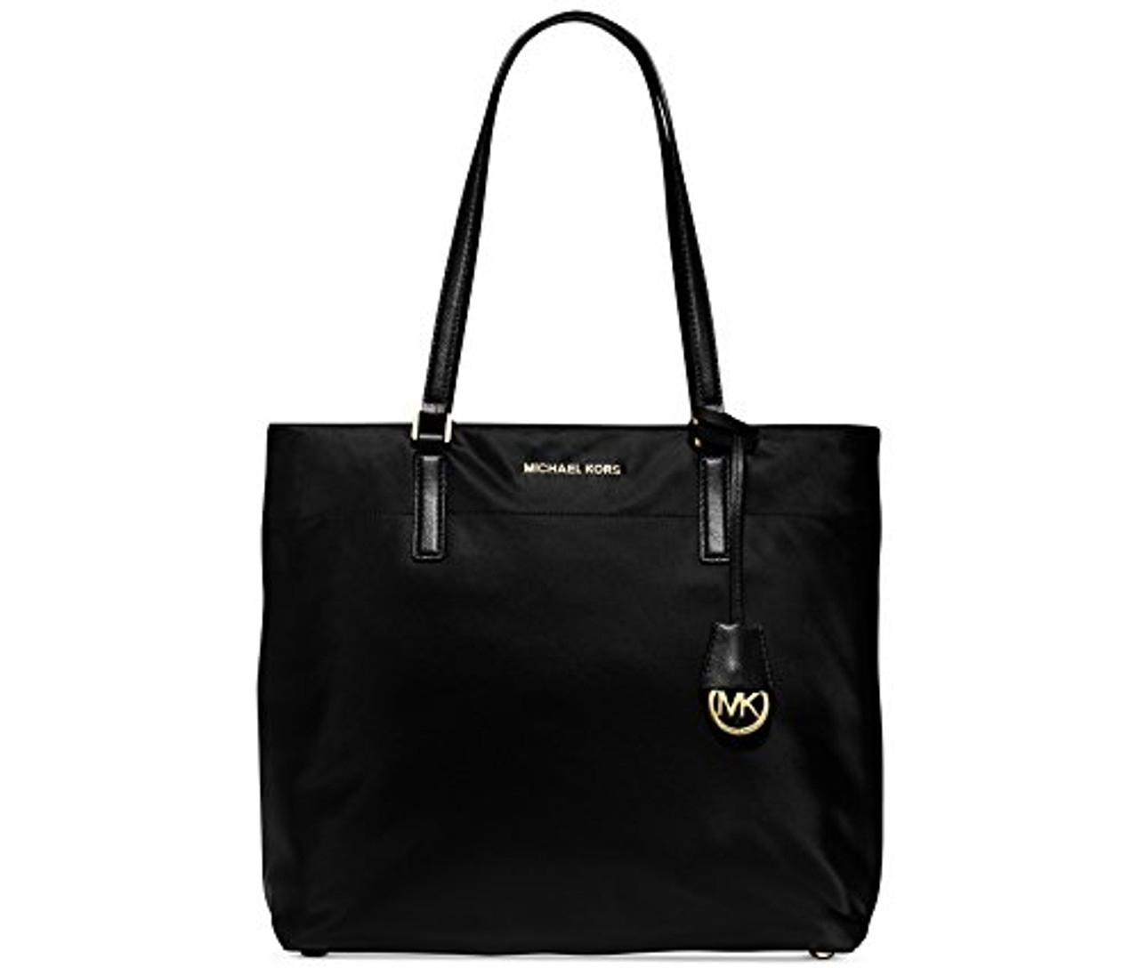 MICHAEL Michael Kors Black Nylon and Leather Large Morgan Tote