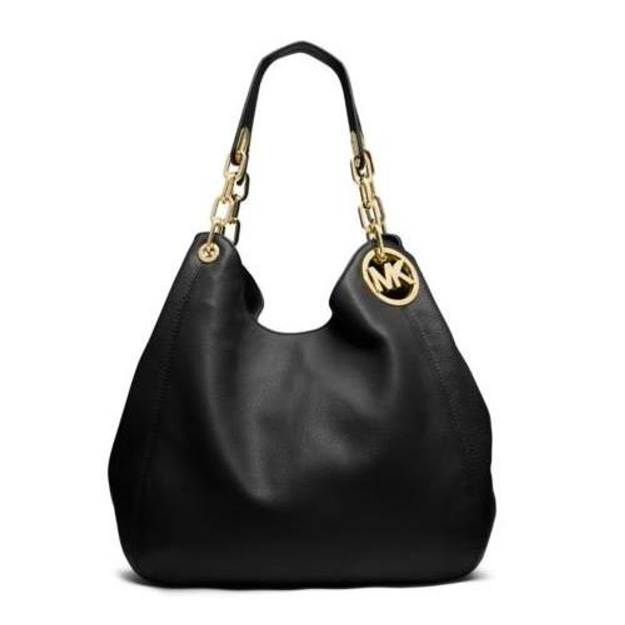 michael kors fulton large shoulder bag black