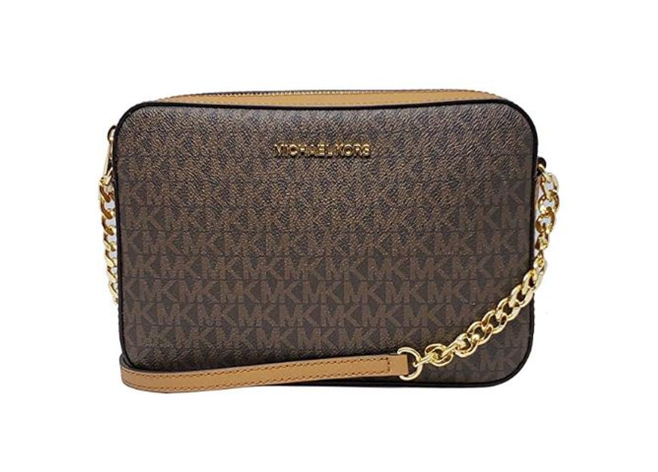 Michael Kors Jet Set Item Large Crossbody Brown Acrn 35f8gttc3b