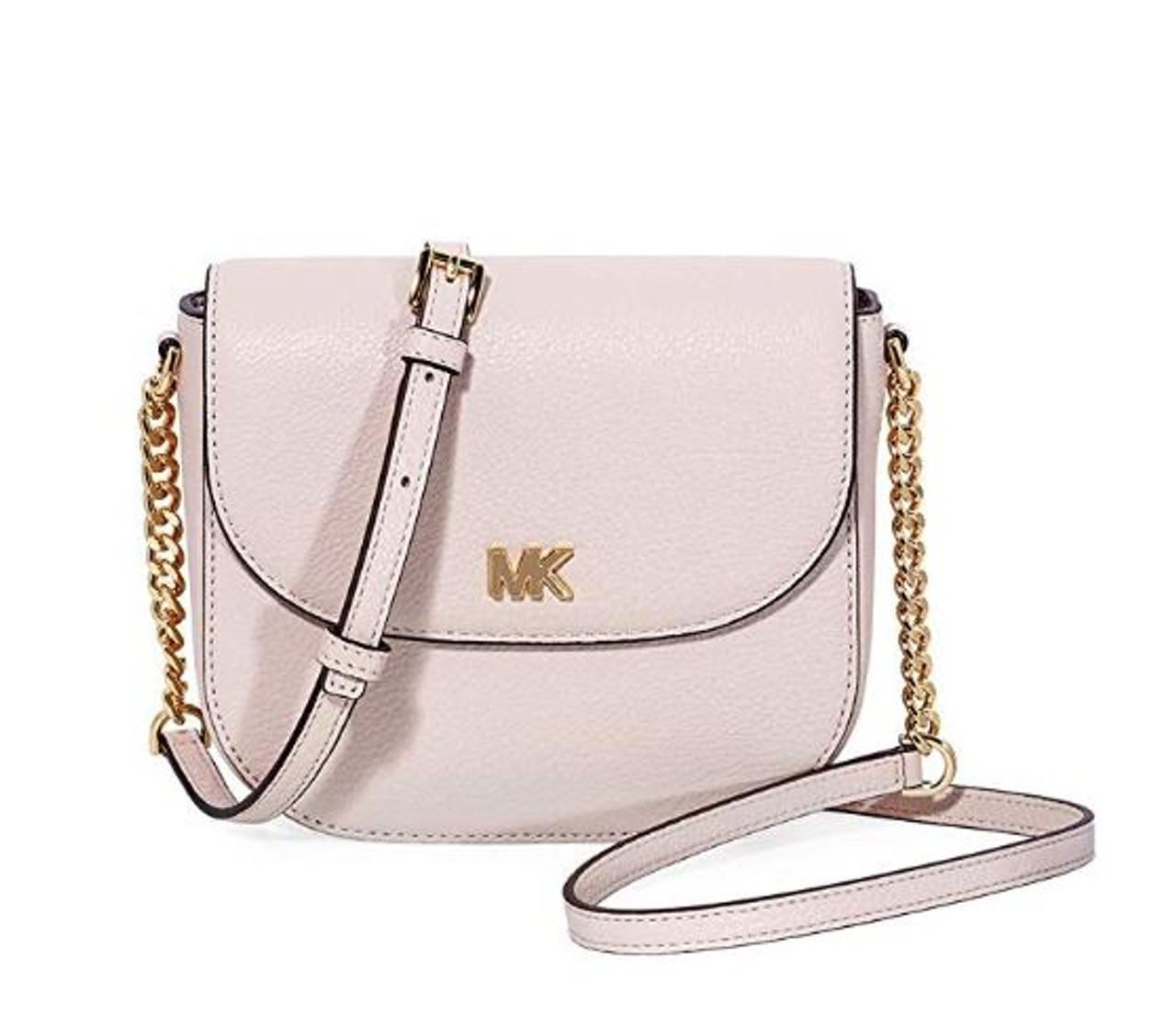 michael kors half dome crossbody soft pink