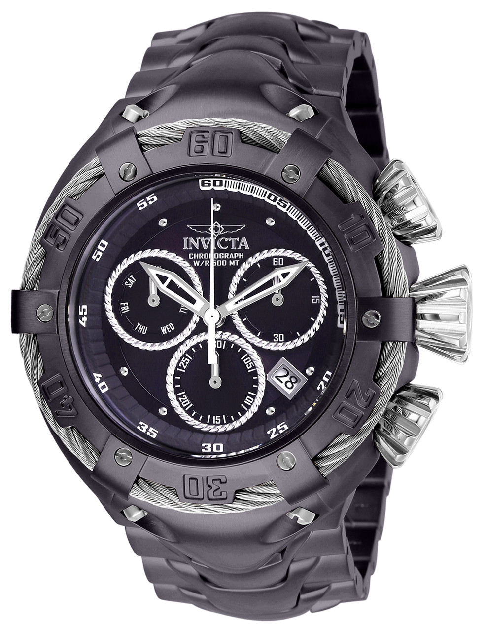 Invicta Men's 27521 Bolt Quartz Chronograph Brown, Silver