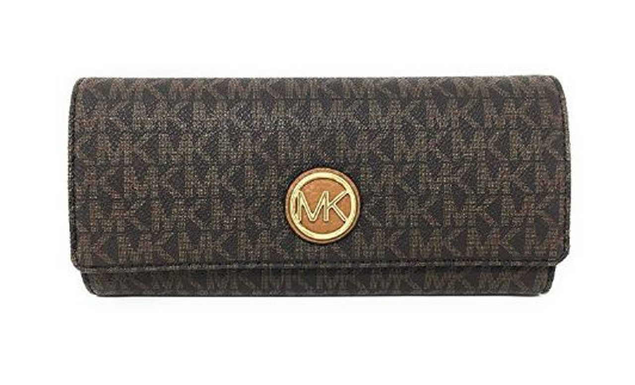 michael kors fulton flap wallet