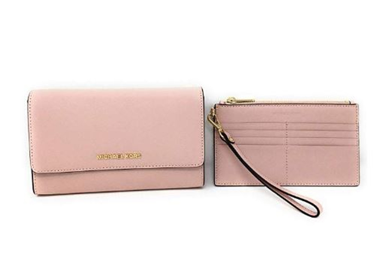 Michael Kors 3 In 1 Crossbody Bag with Removable Pouch (Powder Blush) 