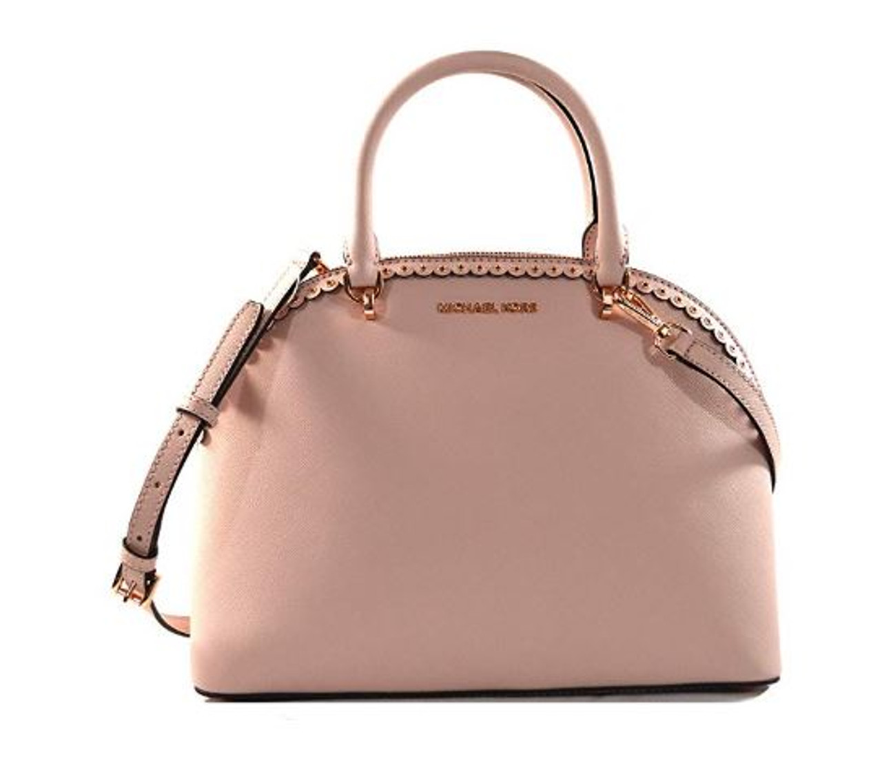 michael kors lg dome satchel leather