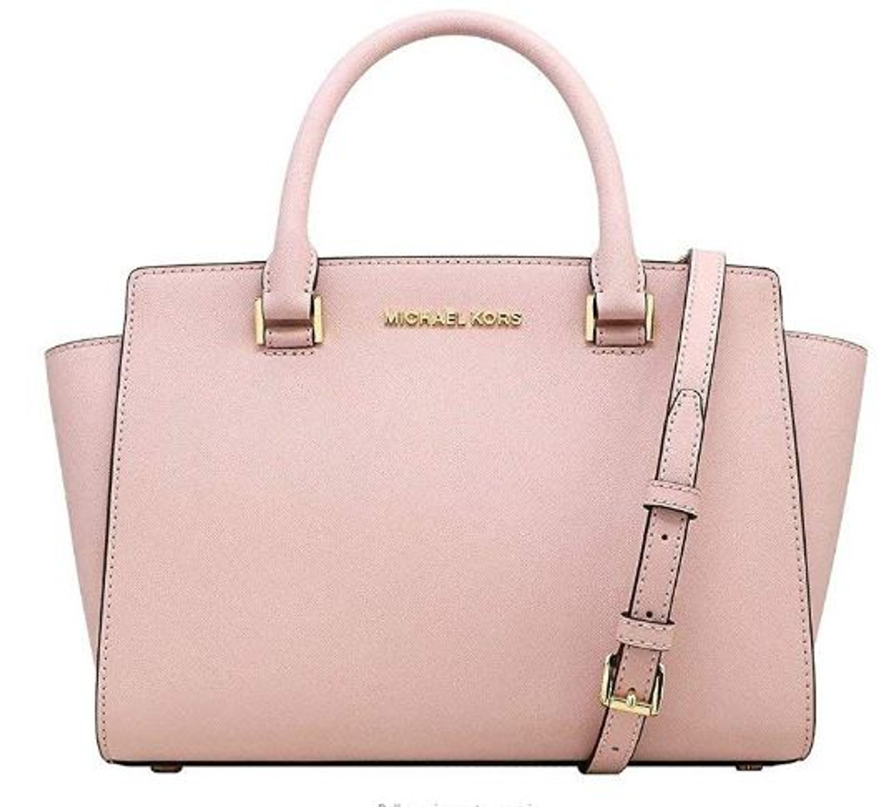 selma saffiano leather medium satchel