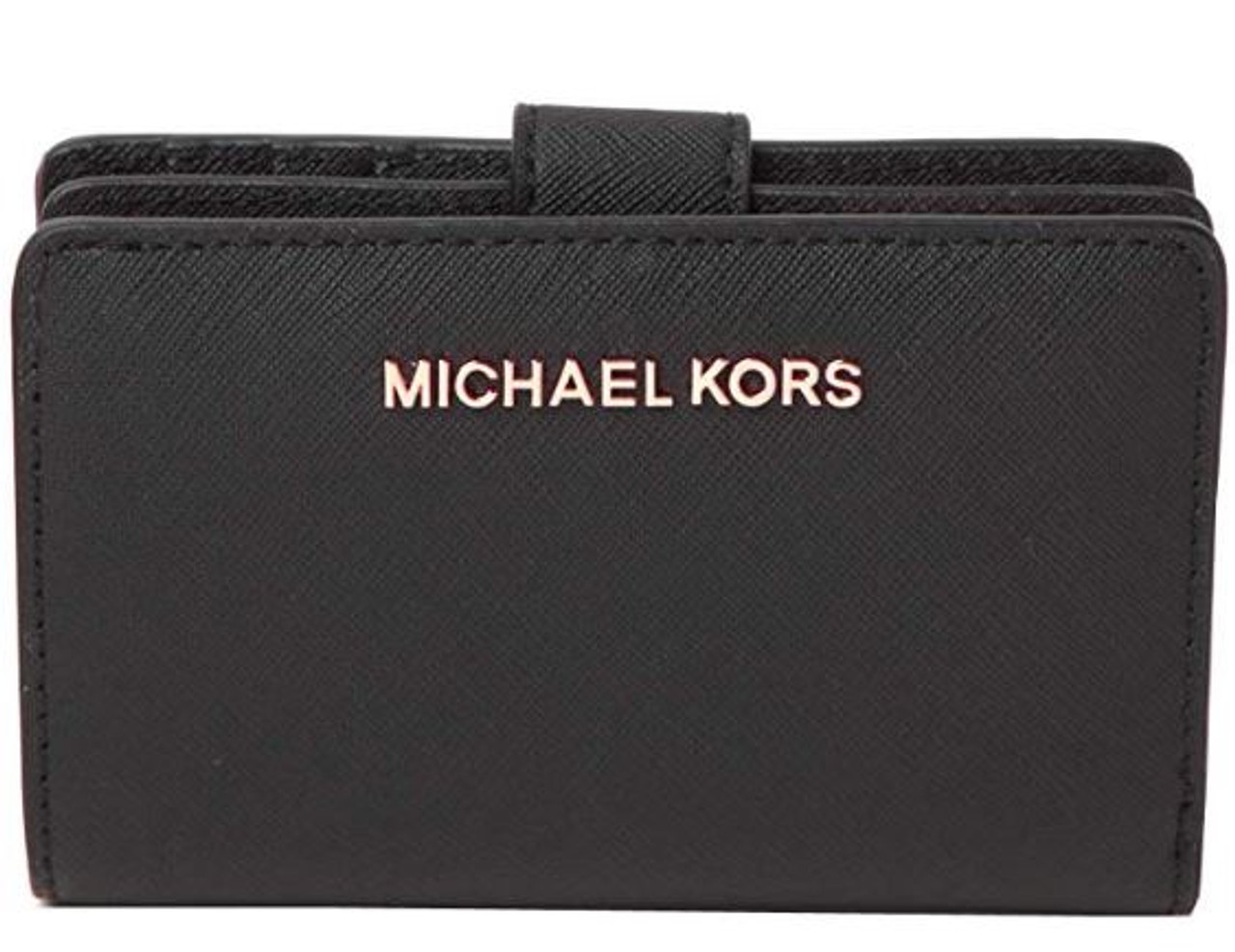 mk bifold zip coin wallet