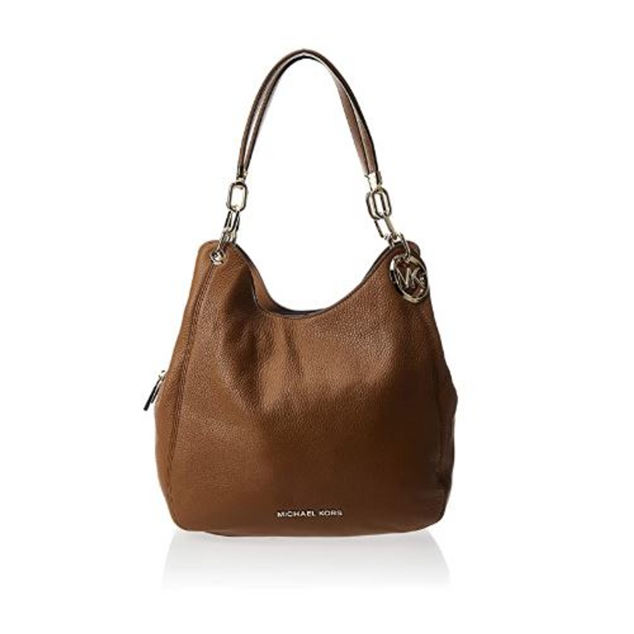 Michael Kors Lillie Large Chain Shoulder Tote Brownacorn  Lyst