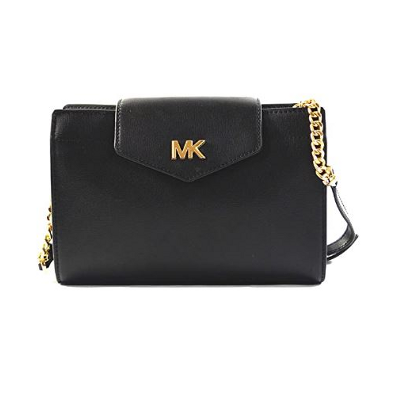 Michael Kors Women's Mott Leather Large Clutch Crossbody Bag Purse Handbag  (Blossom)