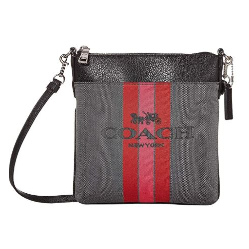 coach horse and carriage jacquard sutton crossbody