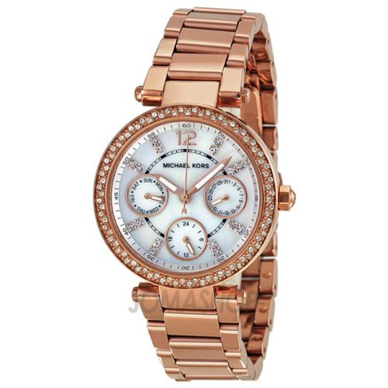 michael kors parker rose gold chronograph watch mk5616