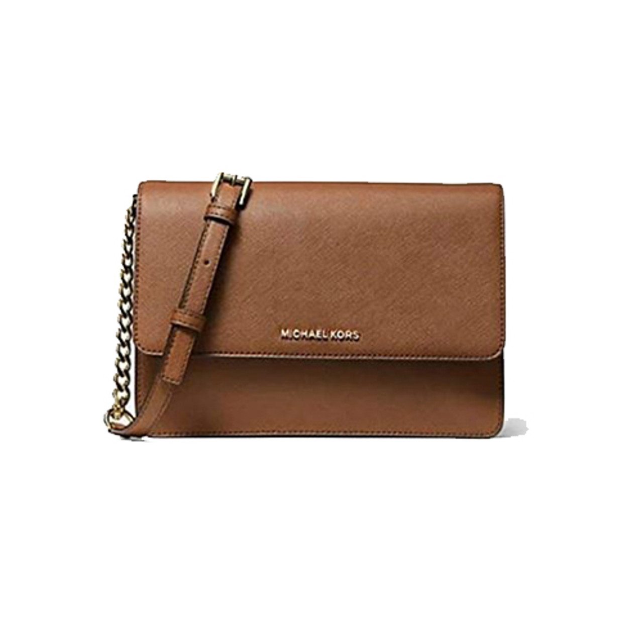 daniela large saffiano leather crossbody bag camel