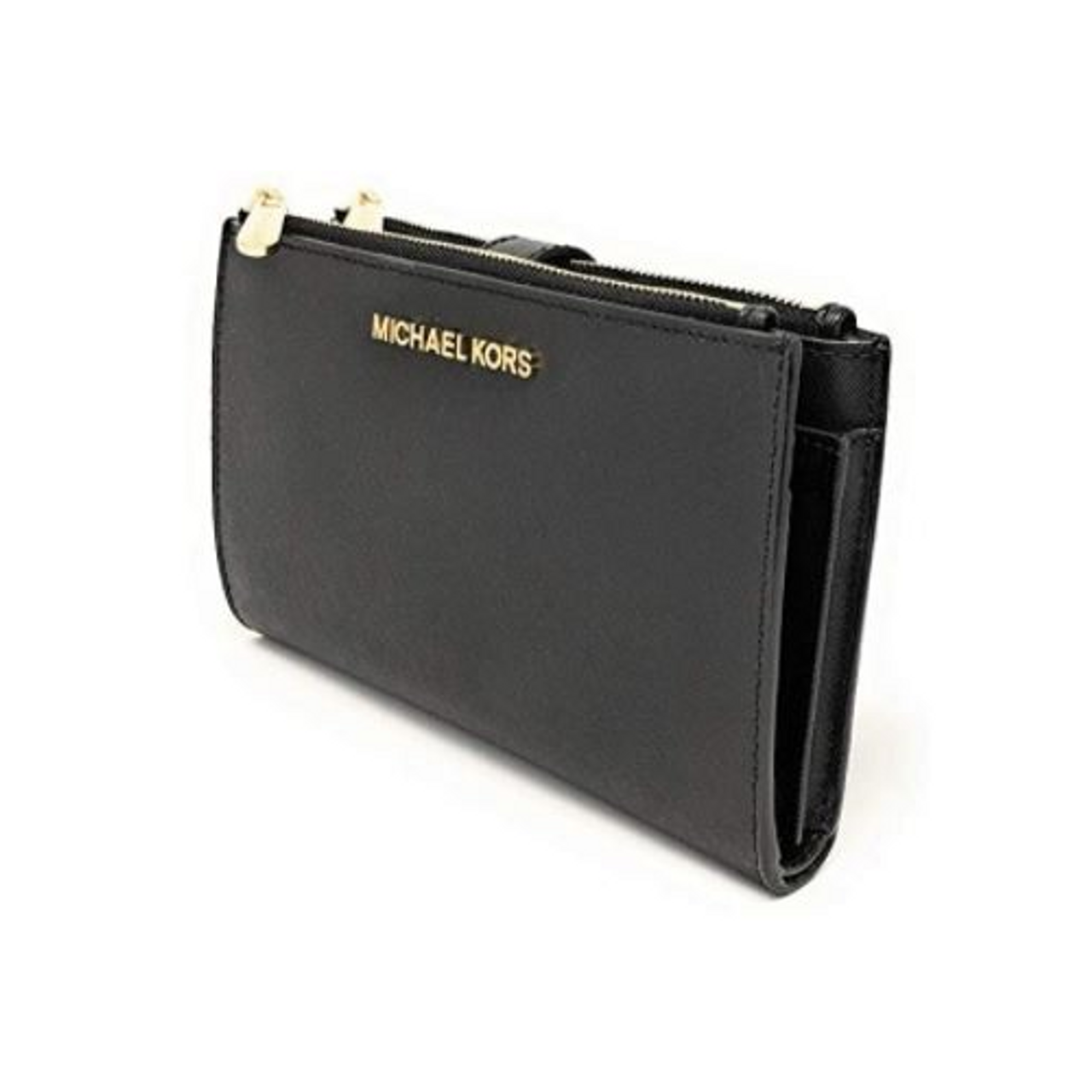 Michael Kors Women Double Zipper Phone Case Holder Clutch Purse Wallet  Wristlet