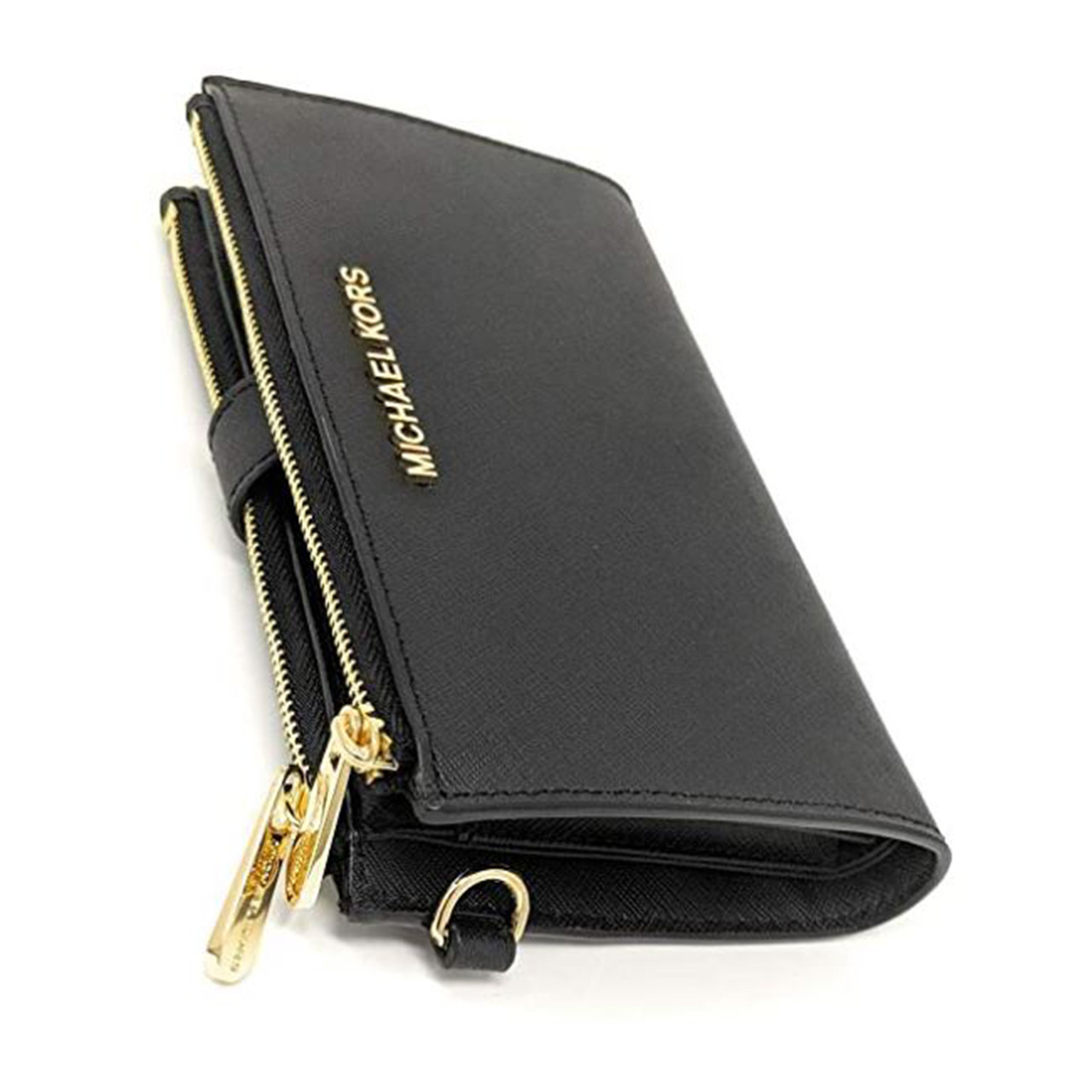 Michael Kors Women's Jet Set Travel Double Zip Wristlet