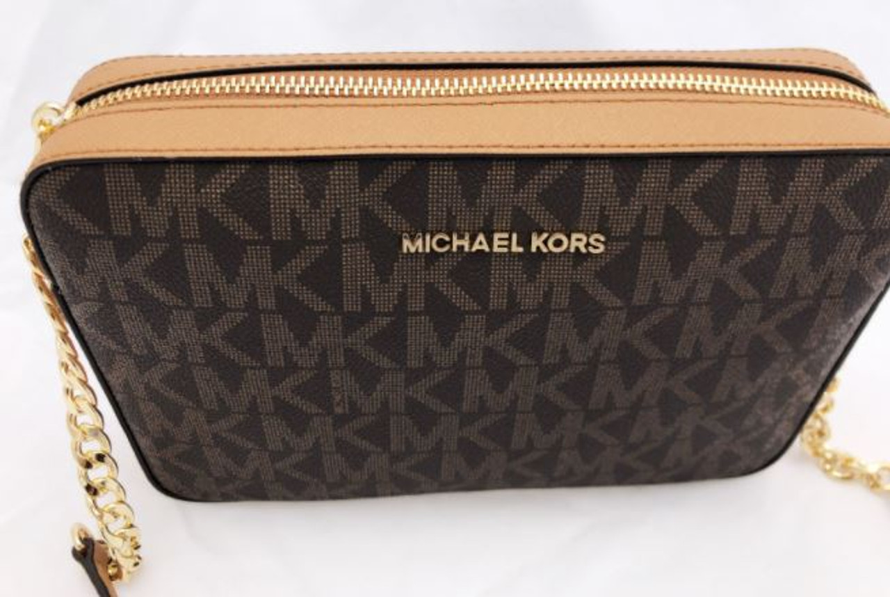 Michael Kors Jet Set Item Large East West Cross-body (Brown 2019) :  : Fashion