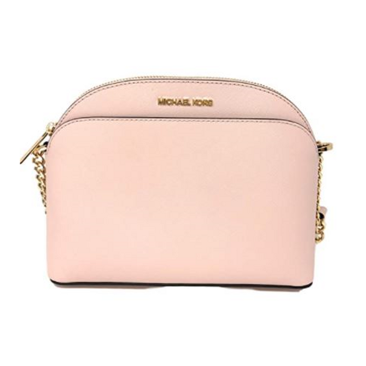 Michael Kors Emmy Saffiano Leather Medium Crossbody Bag (powder blush)  35S9GTVC2L-424 - AllGlitters