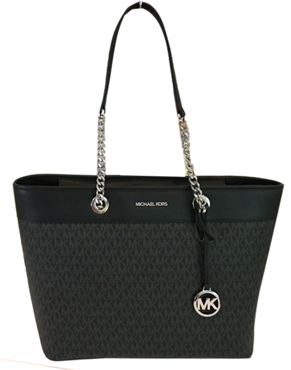 Michael Kors | Bags | Michael Kors Signature Tote Bag With Chain Detail |  Poshmark
