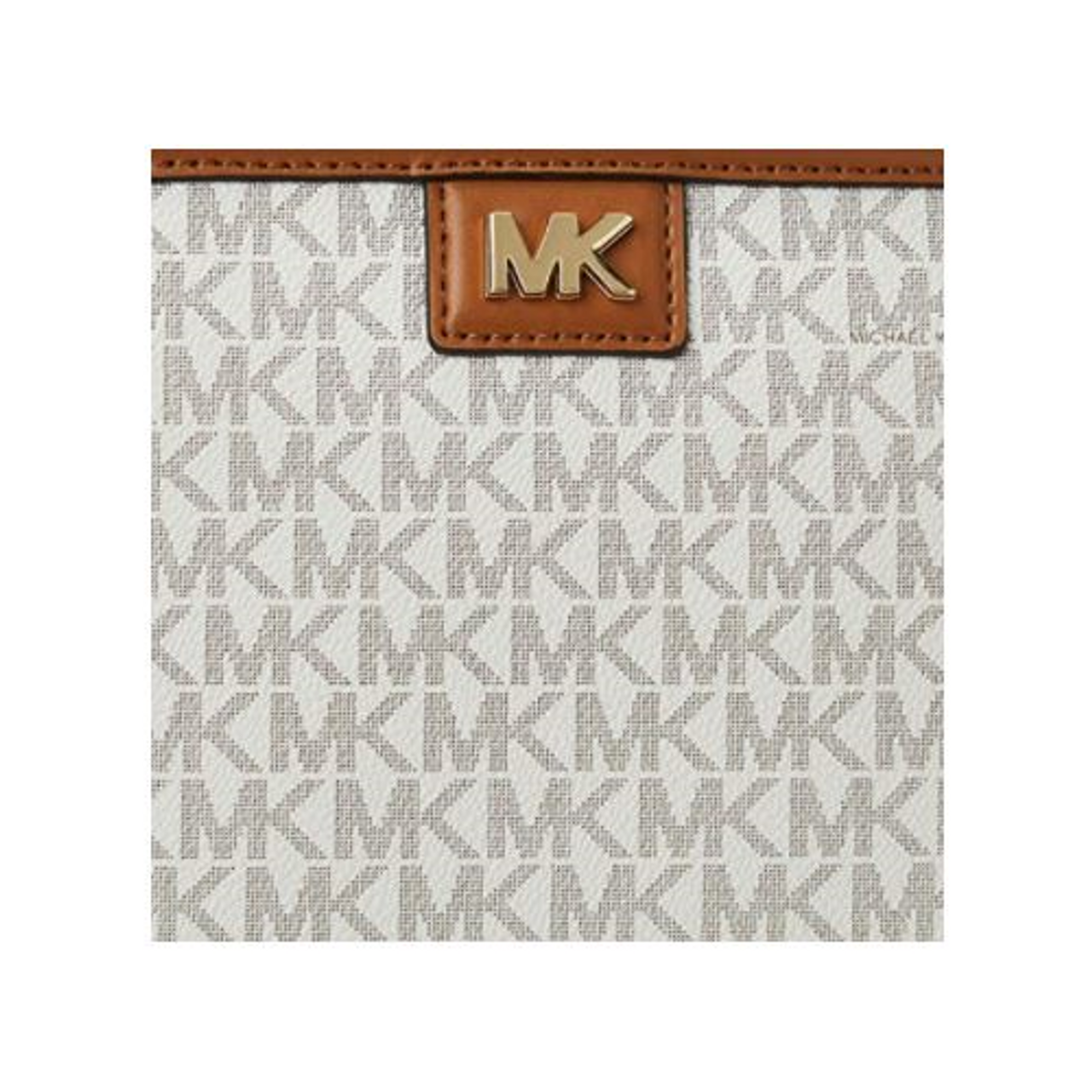 Michael Kors Large Logo and Leather Convertible Chain Wallet Crossbody  Brown/Acorn 32H8GF5C3B-847 - AllGlitters