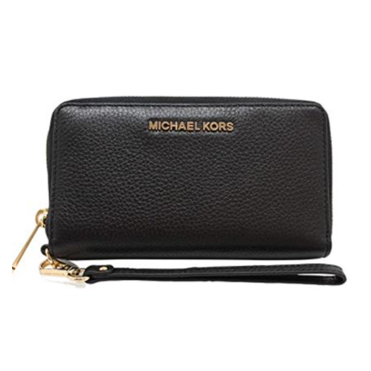 Michael Kors Jet Set Large Leather Multifunction Phone Wristlet Wallet Michael Kors Jet Set Large Leather Multifunction Phone Wristlet Wallet