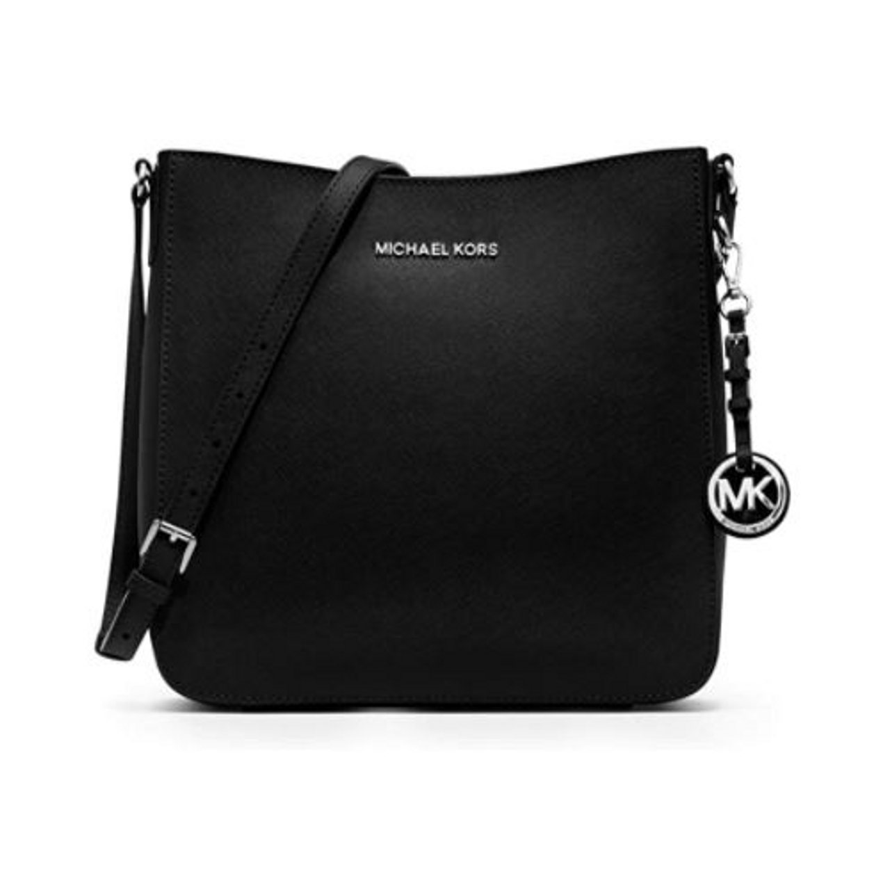 michael kors lg messenger leather