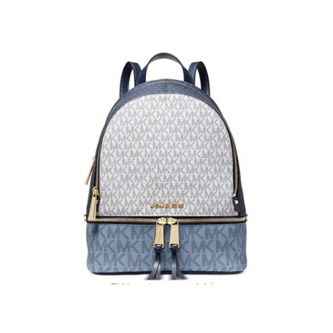 Michael Kors Rhea Zip Medium Backpack Navy/White/Pale Blue One Size30S0GEZB2V-436