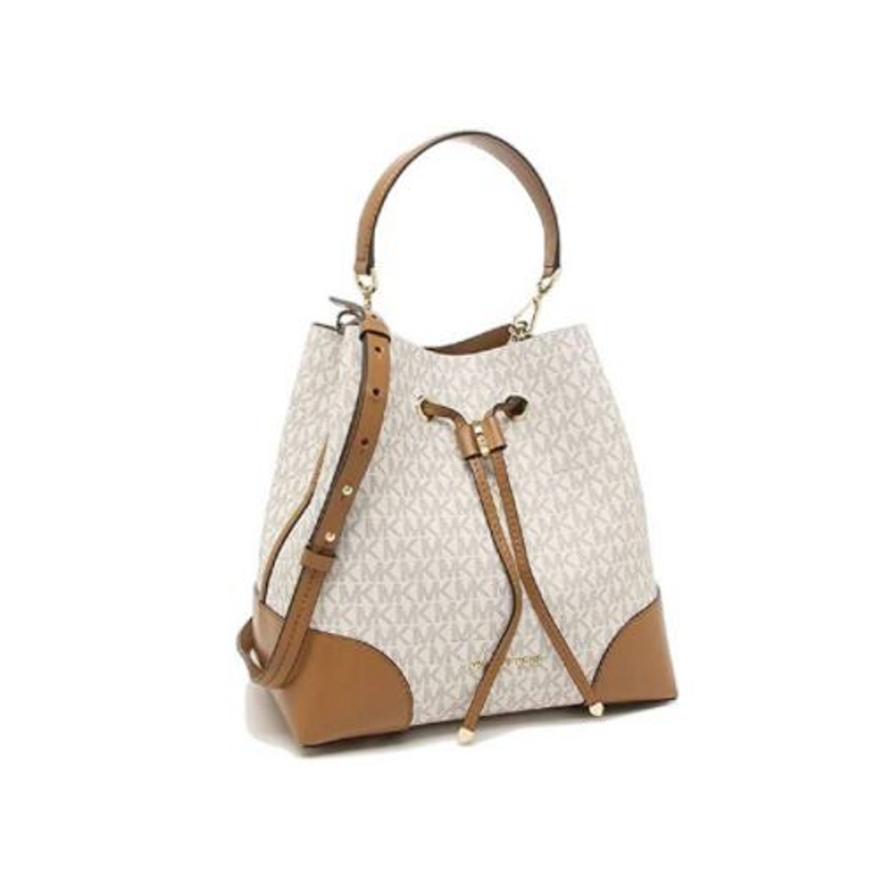 Michael Kors Mercer Medium Two-Tone Pebbled Leather Crossbody Bag