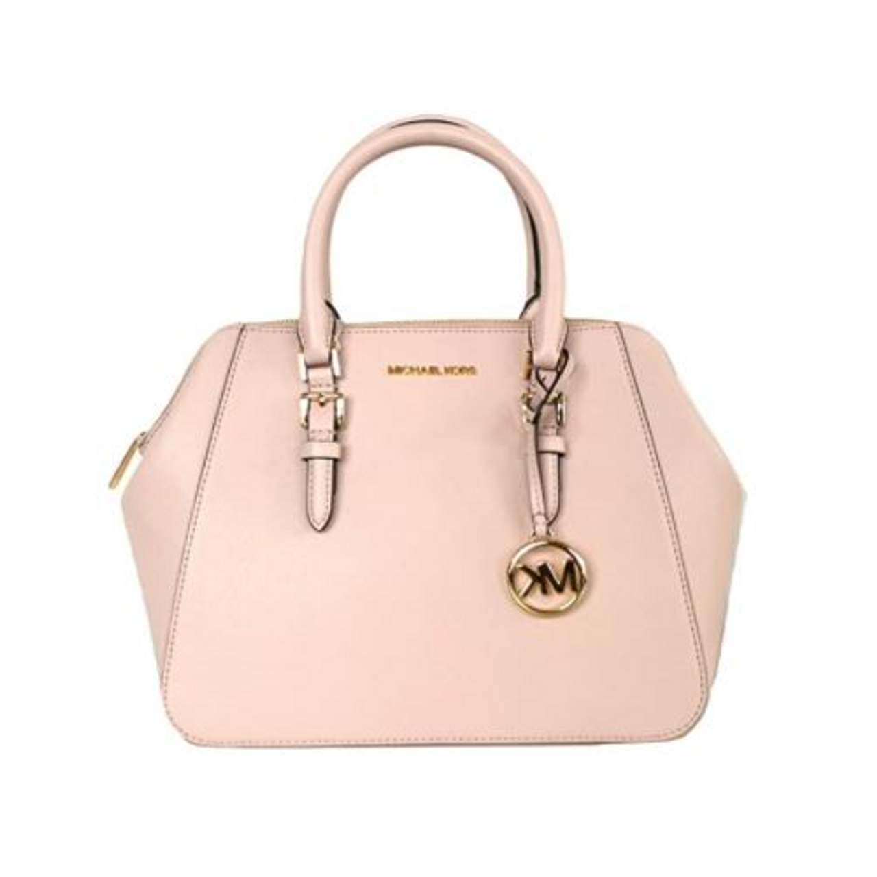 Michael Kors Charlotte Large satchel (aluminum) … - AllGlitters