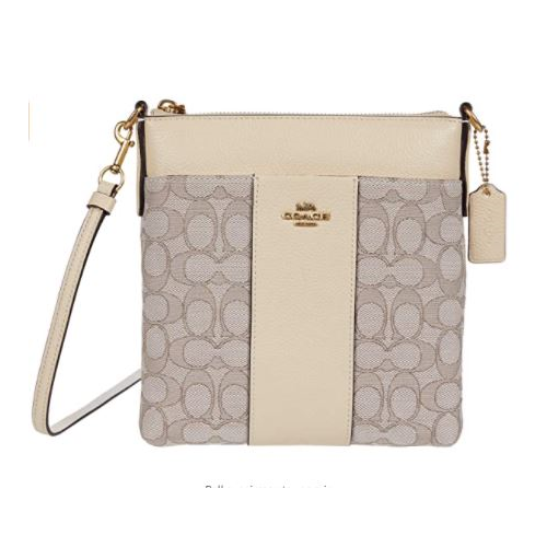 new signature jacquard kitt crossbody