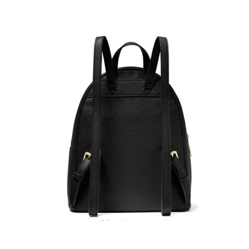 Michael Kors Abbey Medium Pebbled Leather Backpack - Black - AllGlitters Michael Kors Abbey Medium Pebbled Leather Backpack - Black - AllGlitters