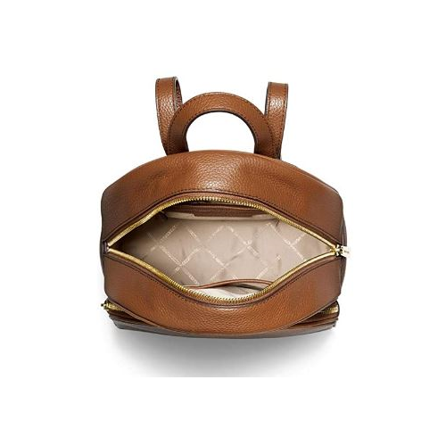 Michael Kors Abbey Medium Pebbled Leather Backpack - Luggage - AllGlitters Michael Kors Abbey Medium Pebbled Leather Backpack - Luggage - AllGlitters