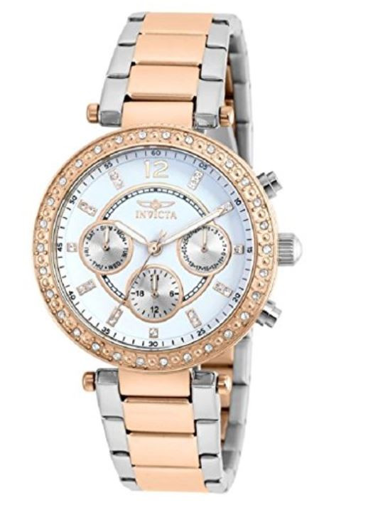 Invicta 21559 Ladies Angel Two Tone Steel Chronograph Watch display picture 1