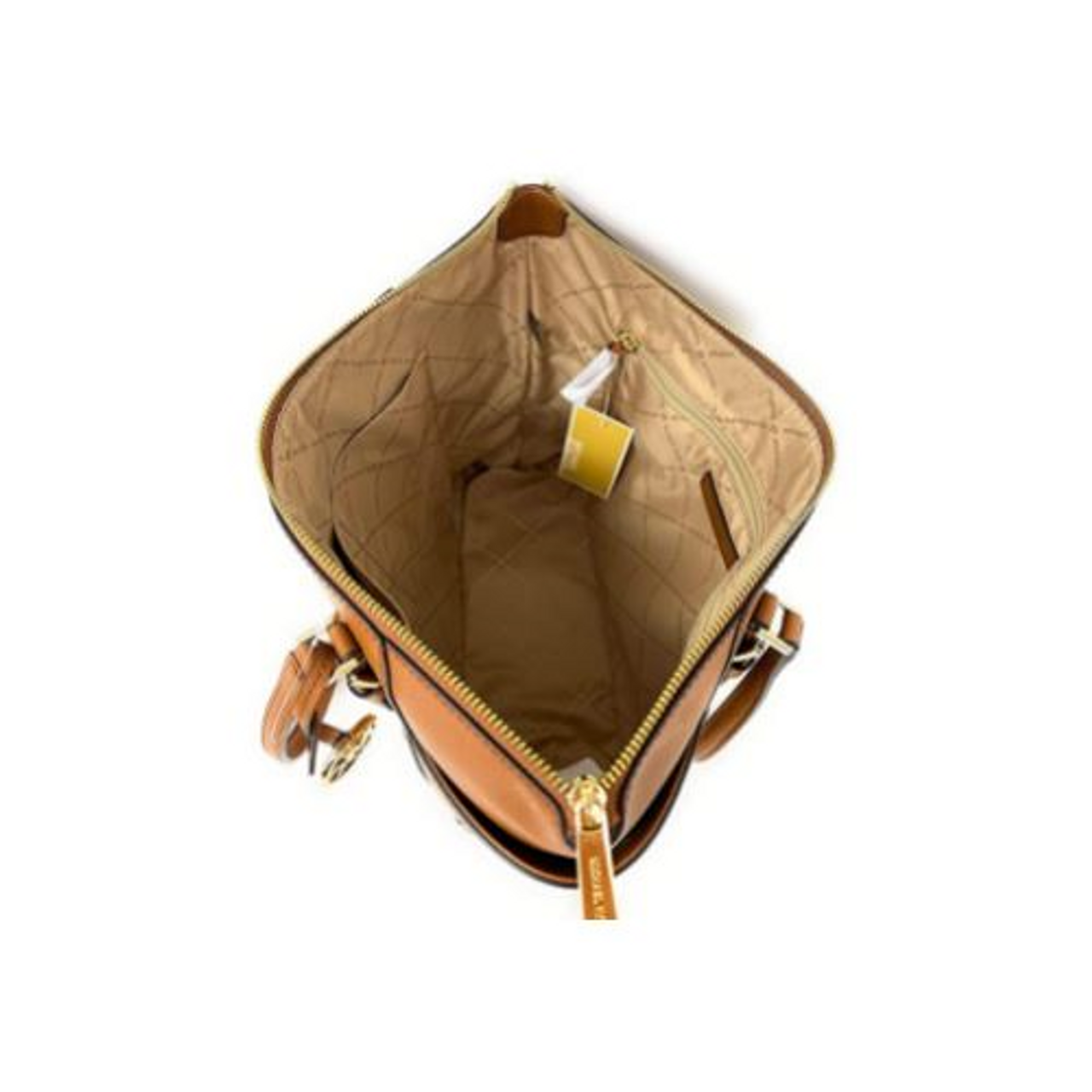 Michael Kors Charlotte Large Top Zip Tote - Luggage – leskinc