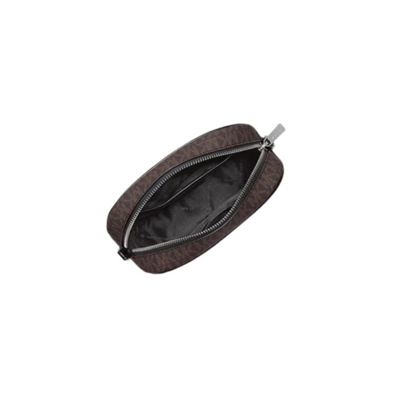 Michael Kors - Jet Set Travel Small Signature PVC Striped Oval Crossbody Bag Clutch Handbag Michael Kors - Jet Set Travel Small Signature PVC Striped Oval Crossbody Bag Clutch Handbag
