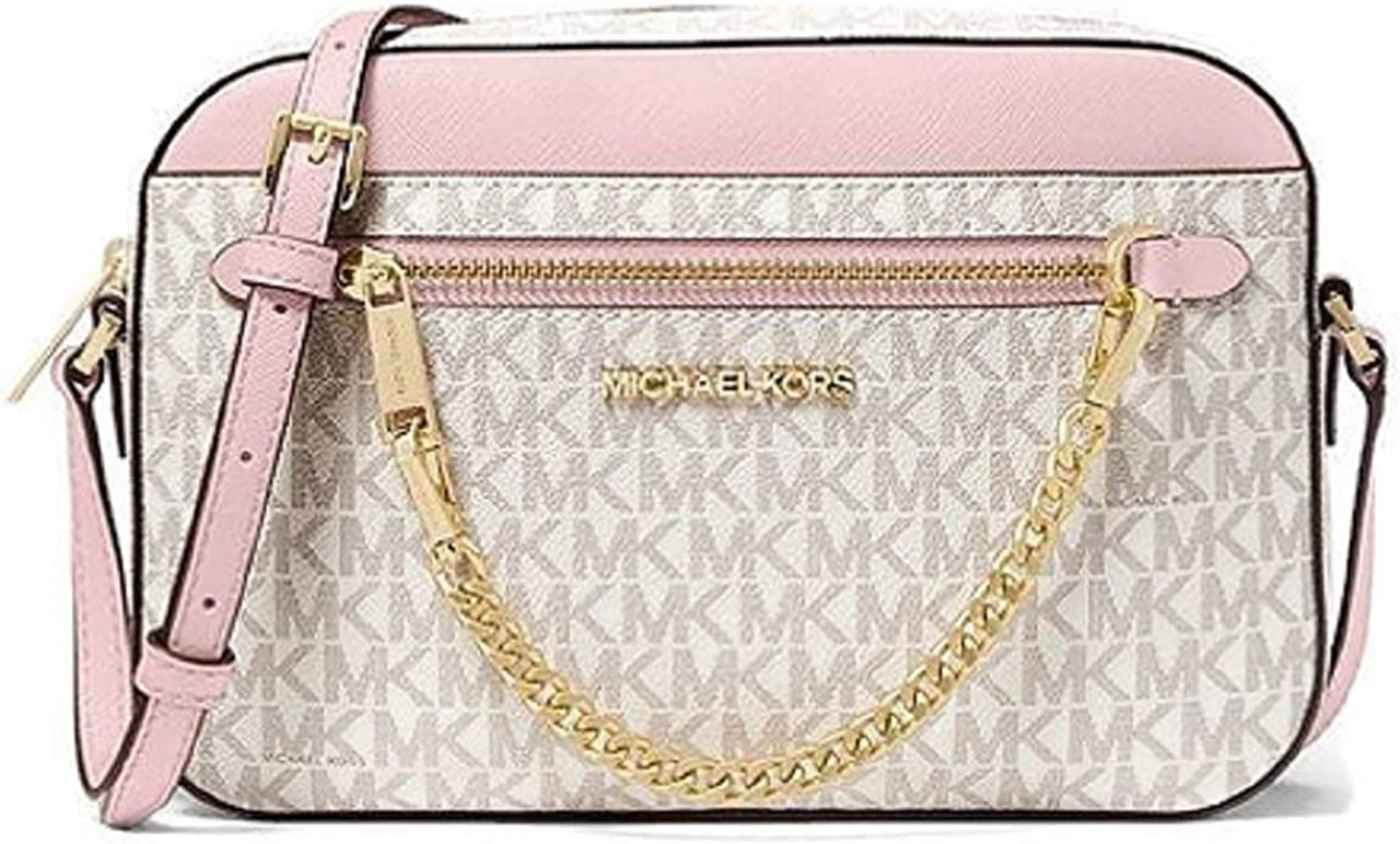 Michael Kors Hamilton Medium Satchel Shoulder Bag Mk Vanilla Pink