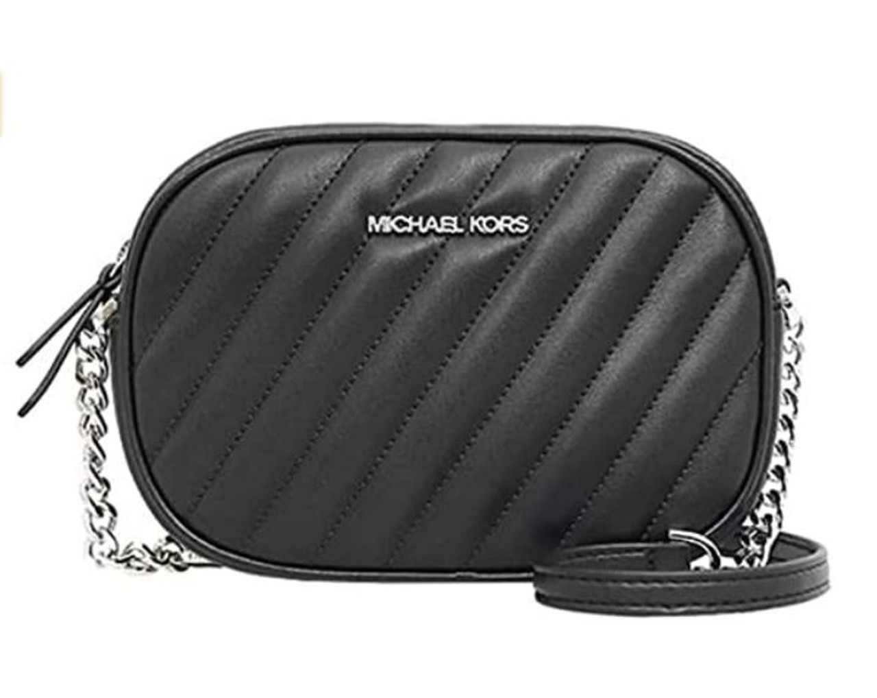 Michael Kors Small Camera Bag Black/Silver