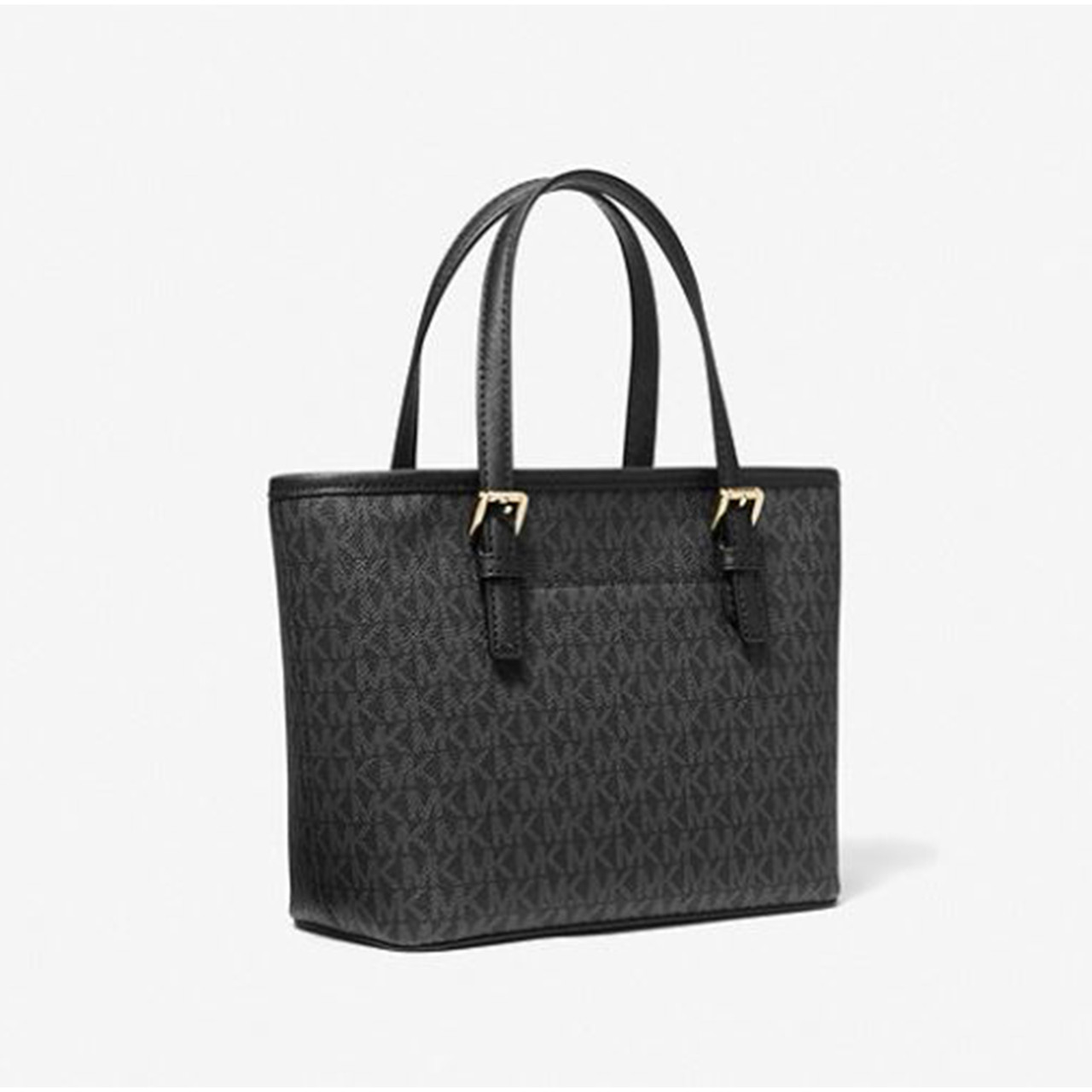 Michael Kors XS Carry All Jet Set Travel Womens Tote (BLACK