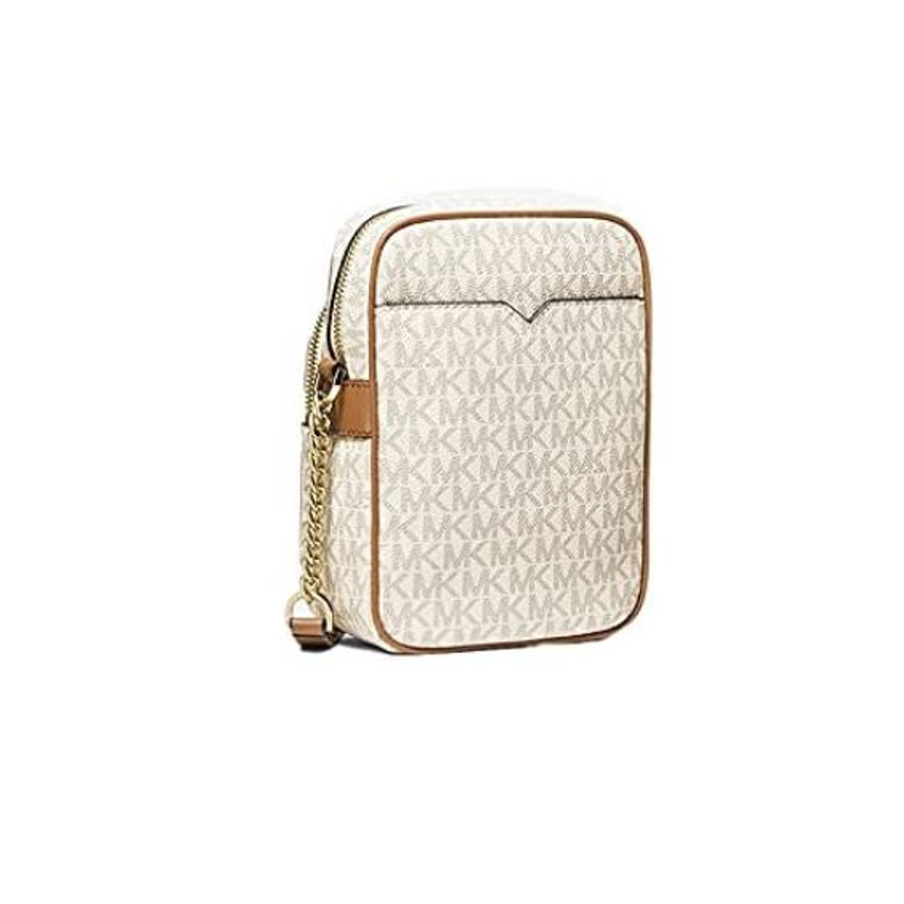 Michael Kors Women's 35F0GTVC8B Jet Set Travel Medium Multifunction Phone  Xbody Crossbody Bag Wallet (Vanilla) … - AllGlitters