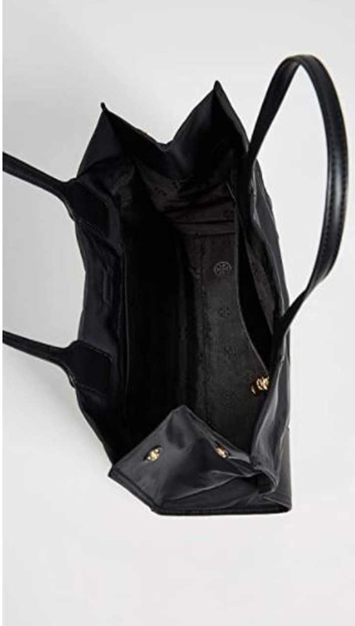 Tory Burch Women's New Ella Mini Tote, Black, One Size 80477-001 -  AllGlitters