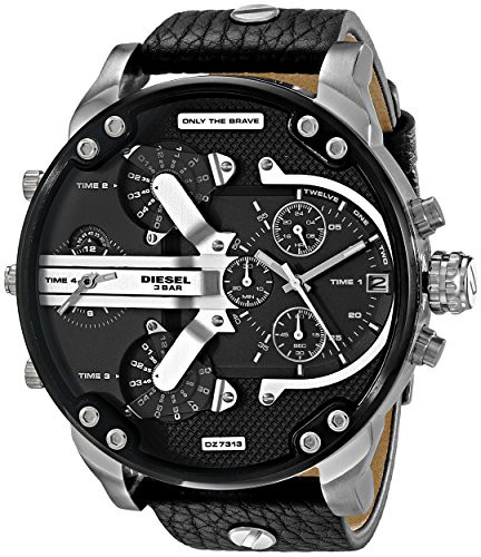 Diesel Men's DZ7317 Mini Daddy Analog Display Analog Quartz Black Watch