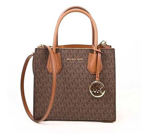 MICHAEL KORS MERCER MEDIUM MESSENGER CROSSBODY SATCHEL POWDER (BROWN)35S1GM9M2B-200