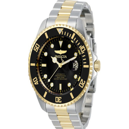 Invicta Men's 34041 Pro Diver Automatic 3 Hand Black Dial Watch